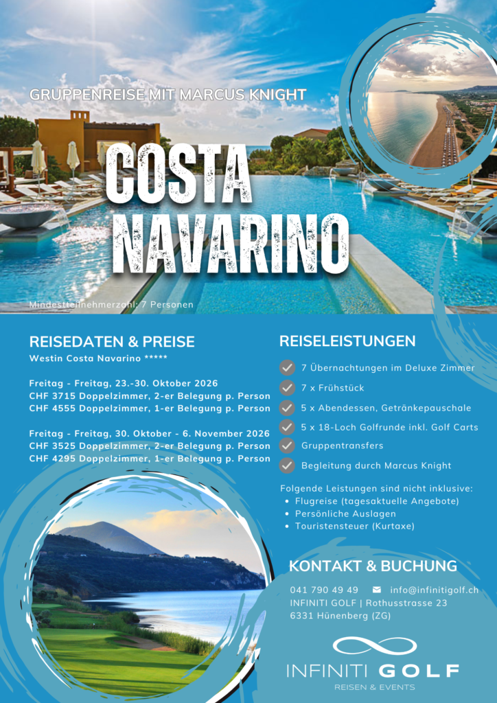 Flyer Golf Gruppenreise Marcus Knight
