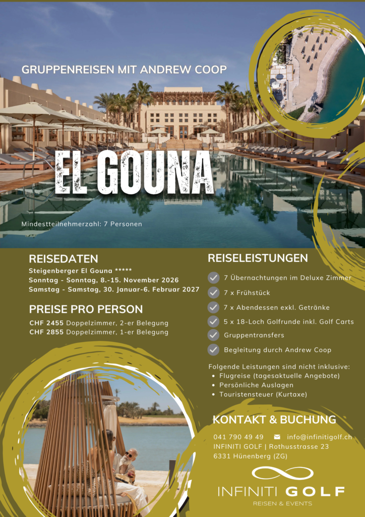 Golf Gruppenreise mit Andrew Coop