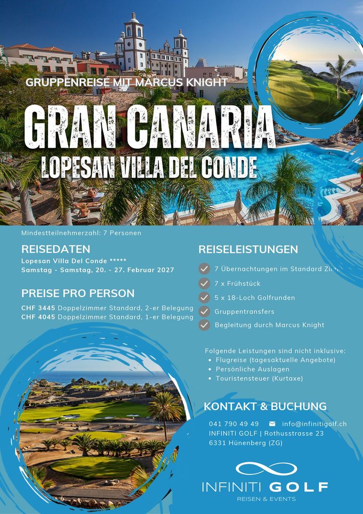 Golf Gruppenreise Gran Canaria mit Marcus Knight