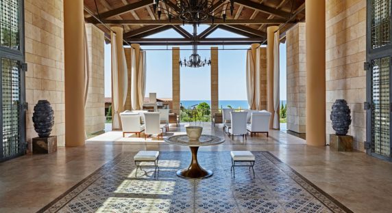 The Romanos Costa Navarino Lobby