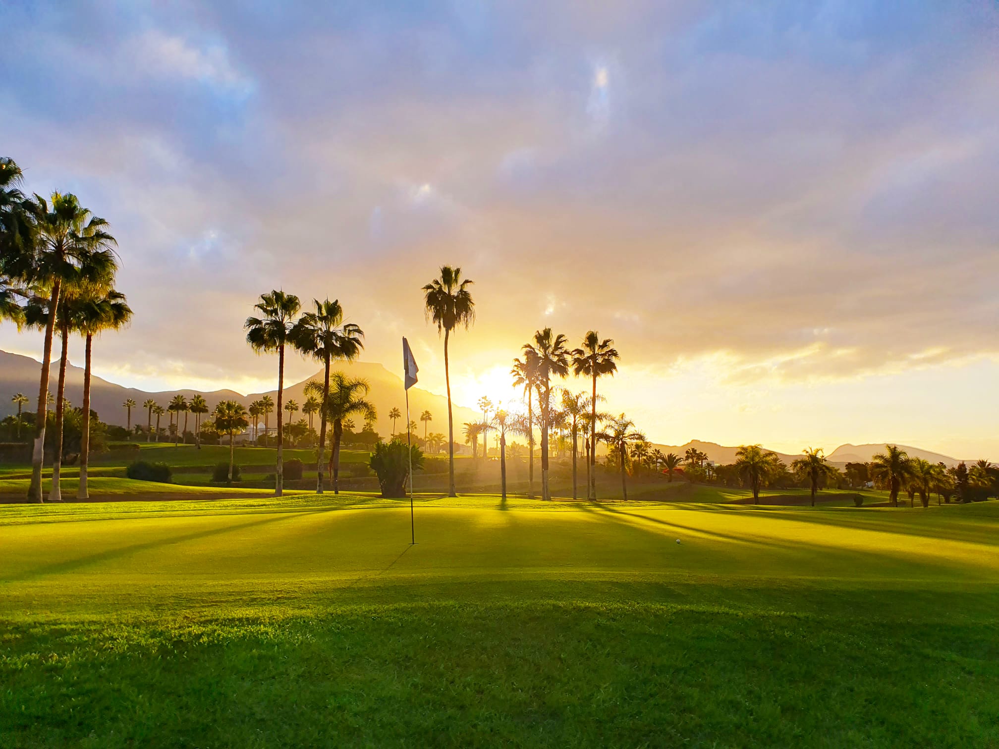 Costa Adeje Golf Course Teneriffa Sunset