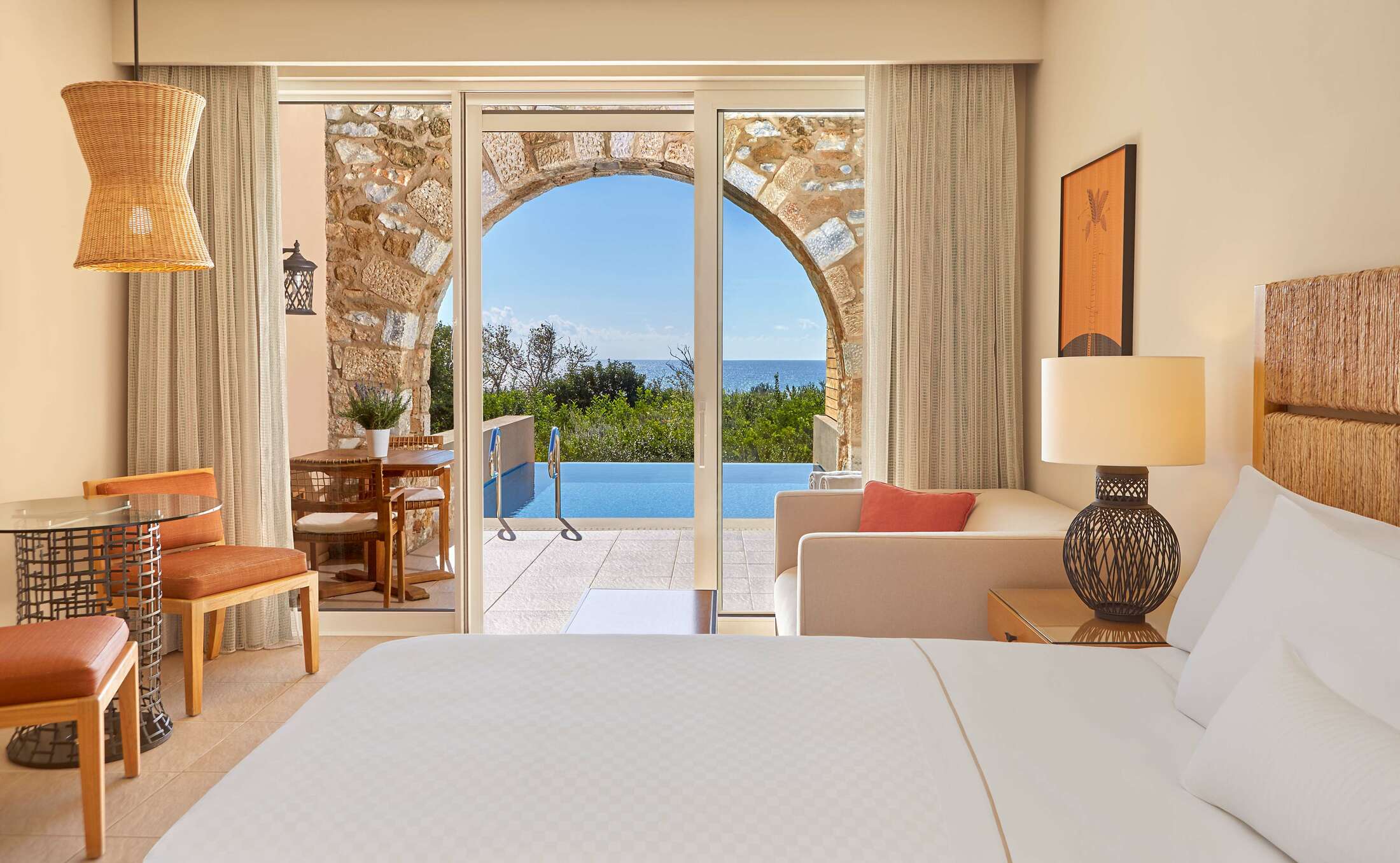 Westin Costa Navarino Golfreise Zimmer Infinity Pool