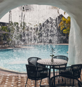 Dreams Jardin Tropical Teneriffa Restaurant Wasserfall