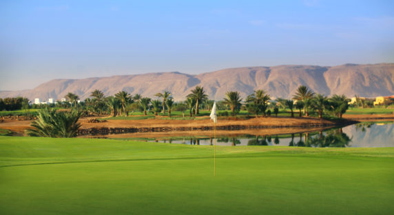 El Gouna Golfplatz Ägypten Green Mountain View