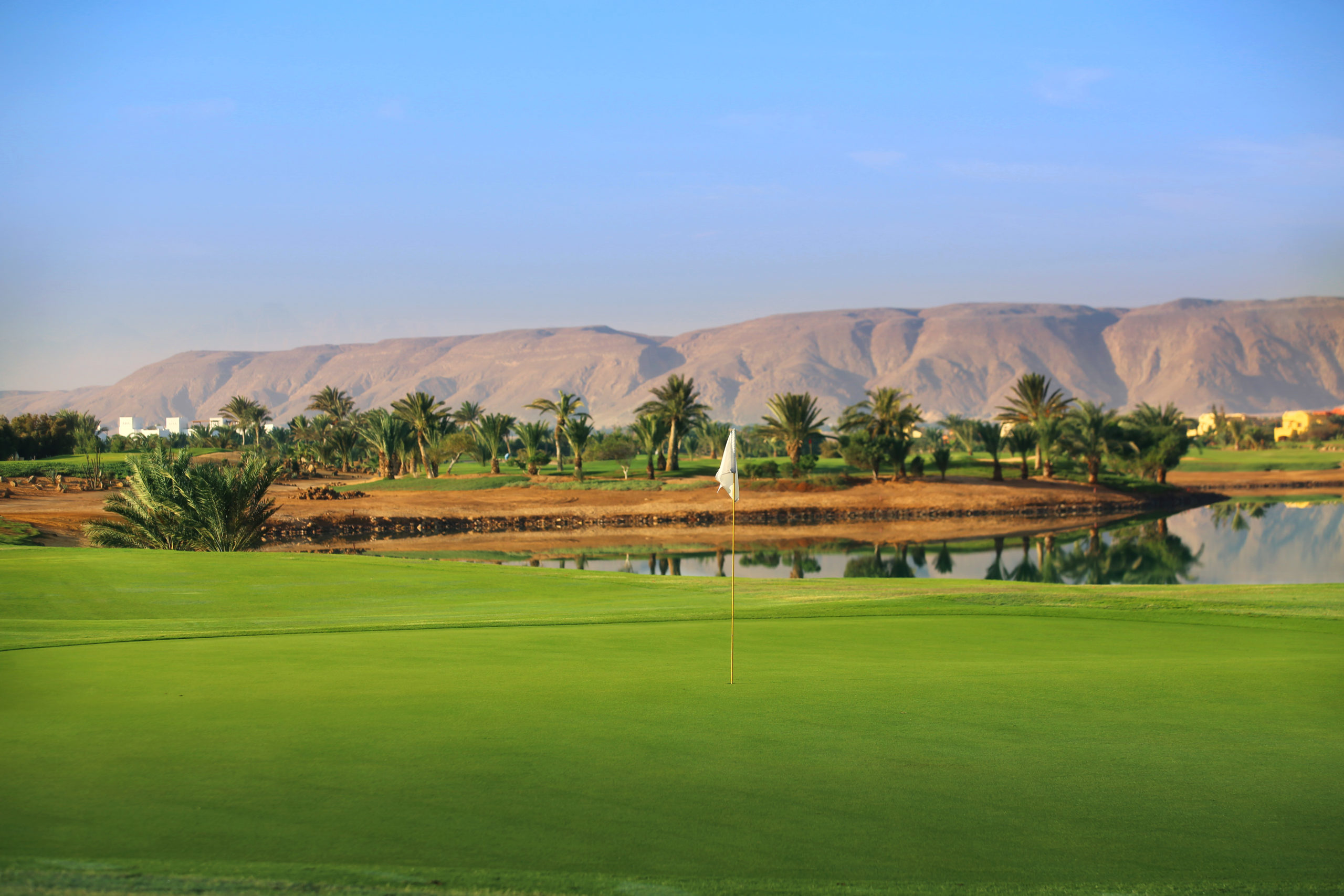 El Gouna Golfplatz Ägypten Green Mountain View