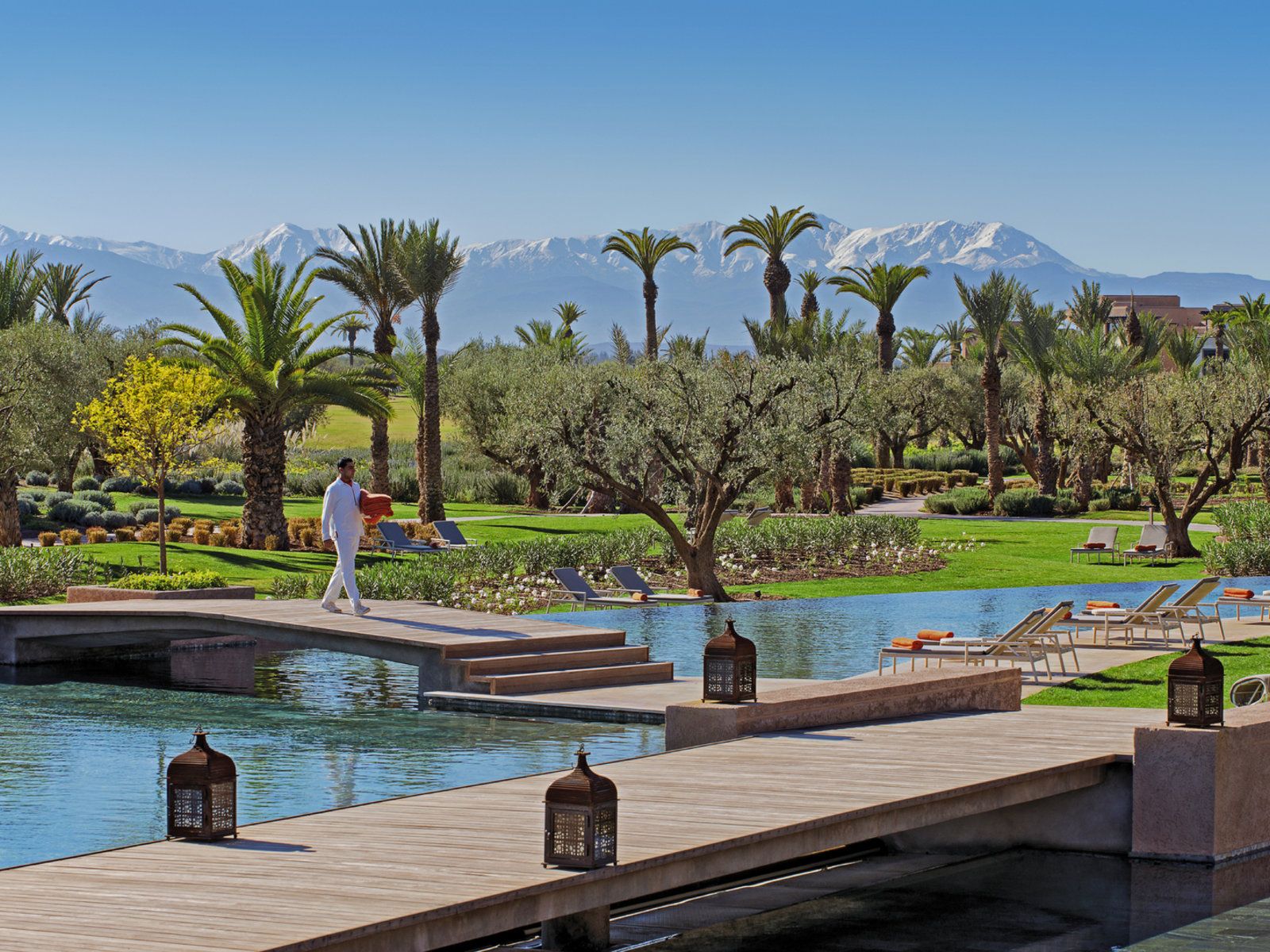 Fairmont Royal Palm Golf Resort Marrakesch Marokko Poollandschaft