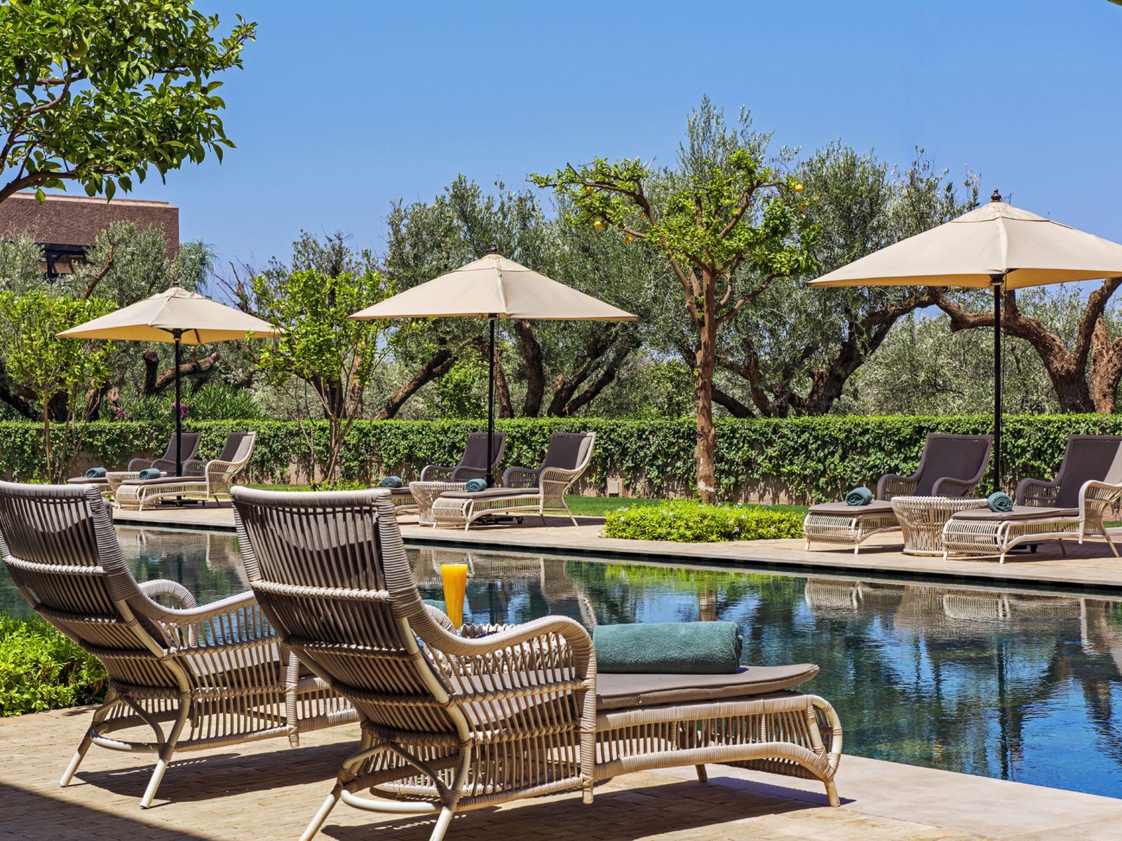 Fairmont Royal Palm Golf Resort Marrakesch Marokko Pool