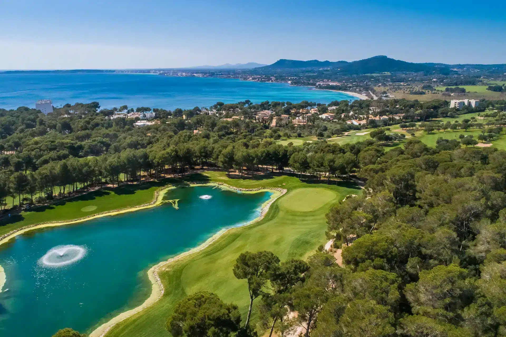 Golfplatz Son Servera Mallorca Meerblick