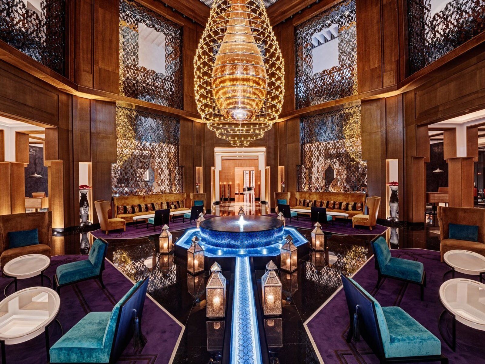 Hotel Mövenpick Mansour Eddahbi Marrakesch Marokko Atrium