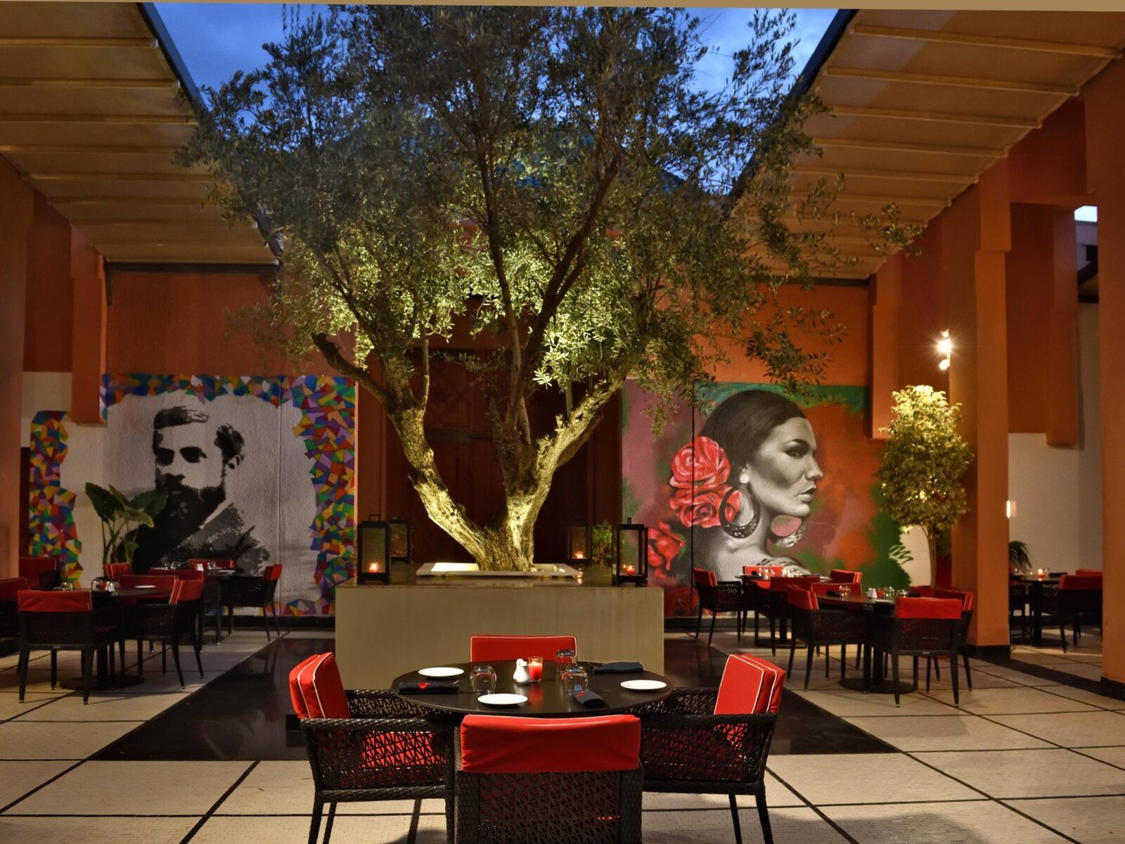 Hotel Mövenpick Mansour Eddahbi Marrakesch Marokko Restaurant Marcelona