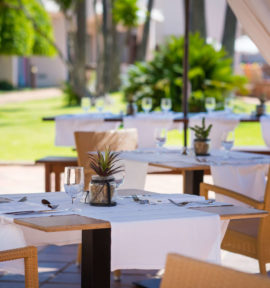 Iberostar Royal Andalus Novo Sancti Petri Spanien Restaurant Outdoor