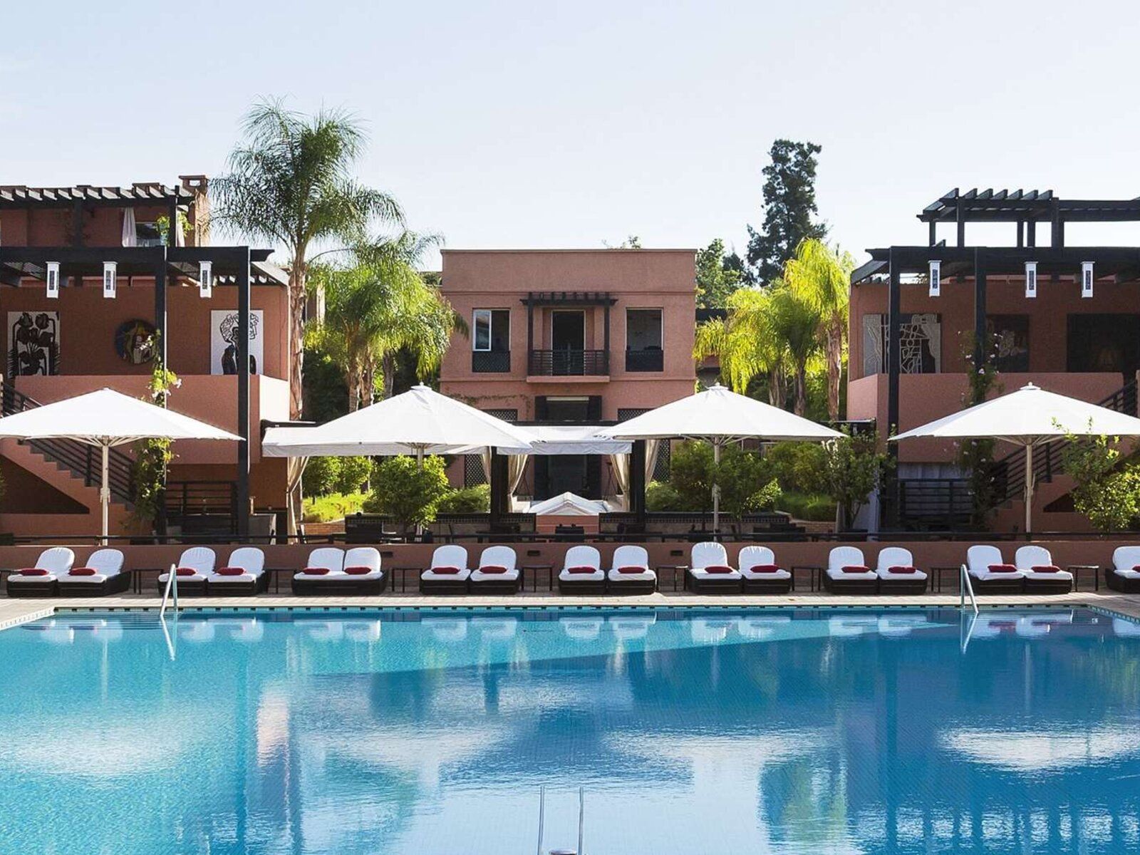 Hotel & Ryads Barriére Le Naoura Marrakesch Marokko Golfreise Pool