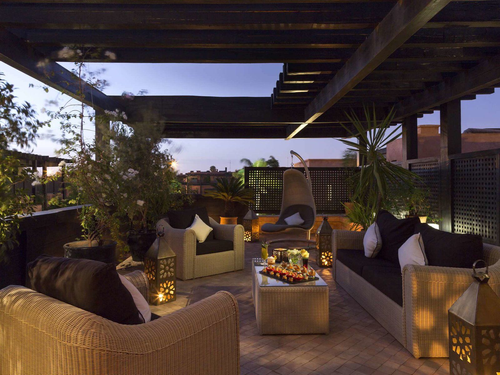 Hotel & Ryads Barriére Le Naoura Marrakesch Marokko Golfreise Lounge