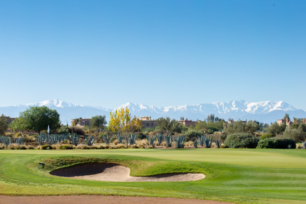 Samanah Golf Course Marrakesch Marokko Atlans Mountain