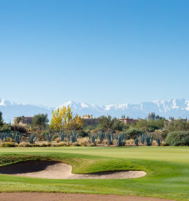 Samanah Golf Course Marrakesch Marokko Atlans Mountain