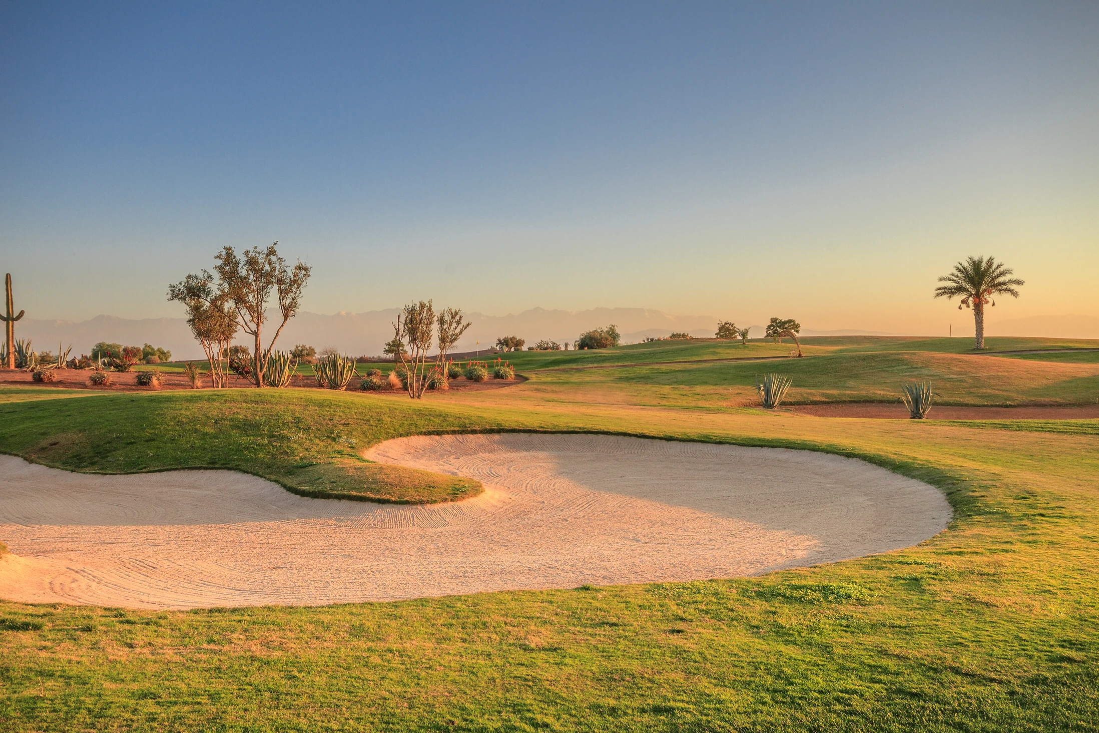 Samanah Golf Course Marrakesch Marokko Bunker