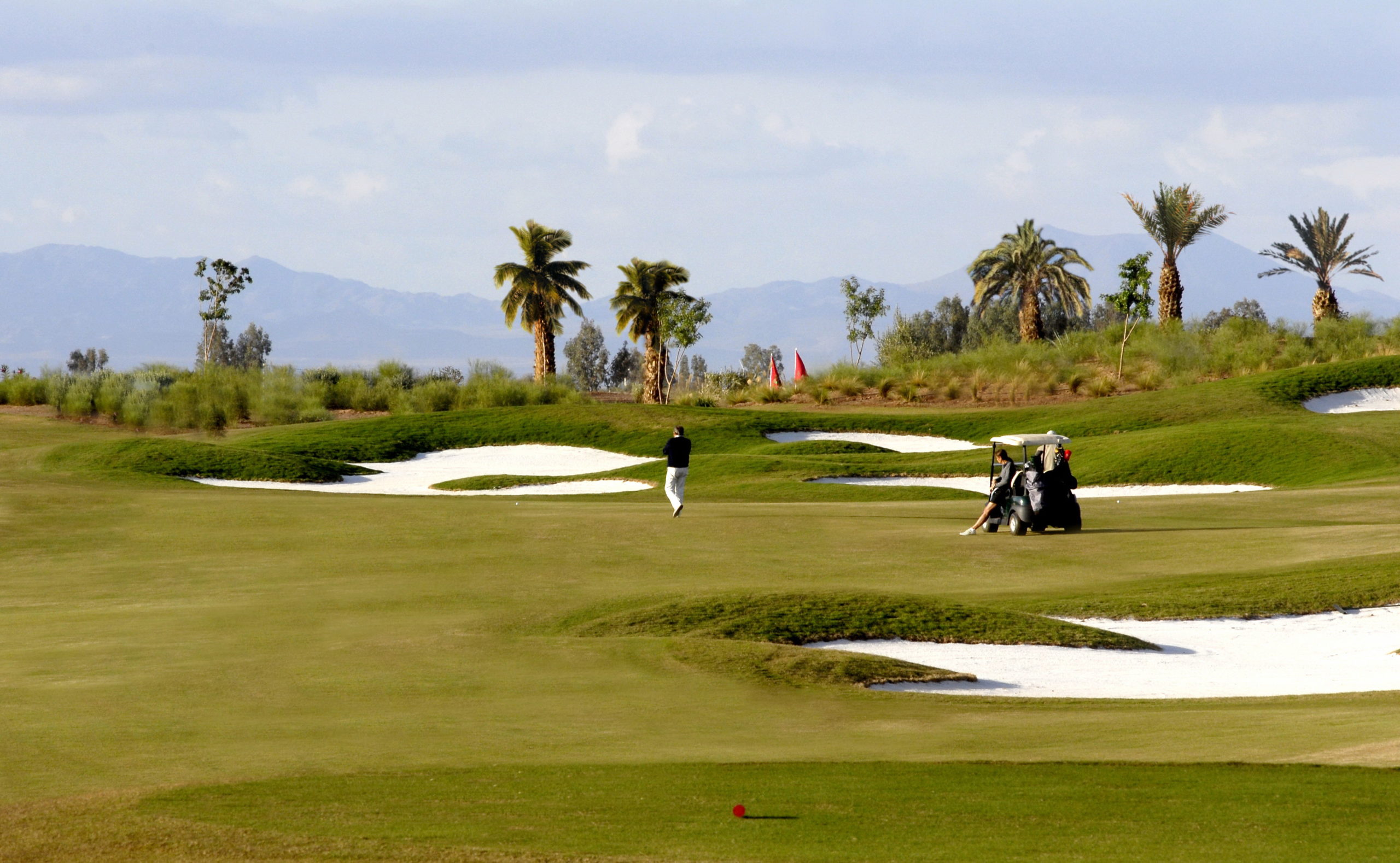Samanah Golf Course Marrakesch Marokko Golfspieler