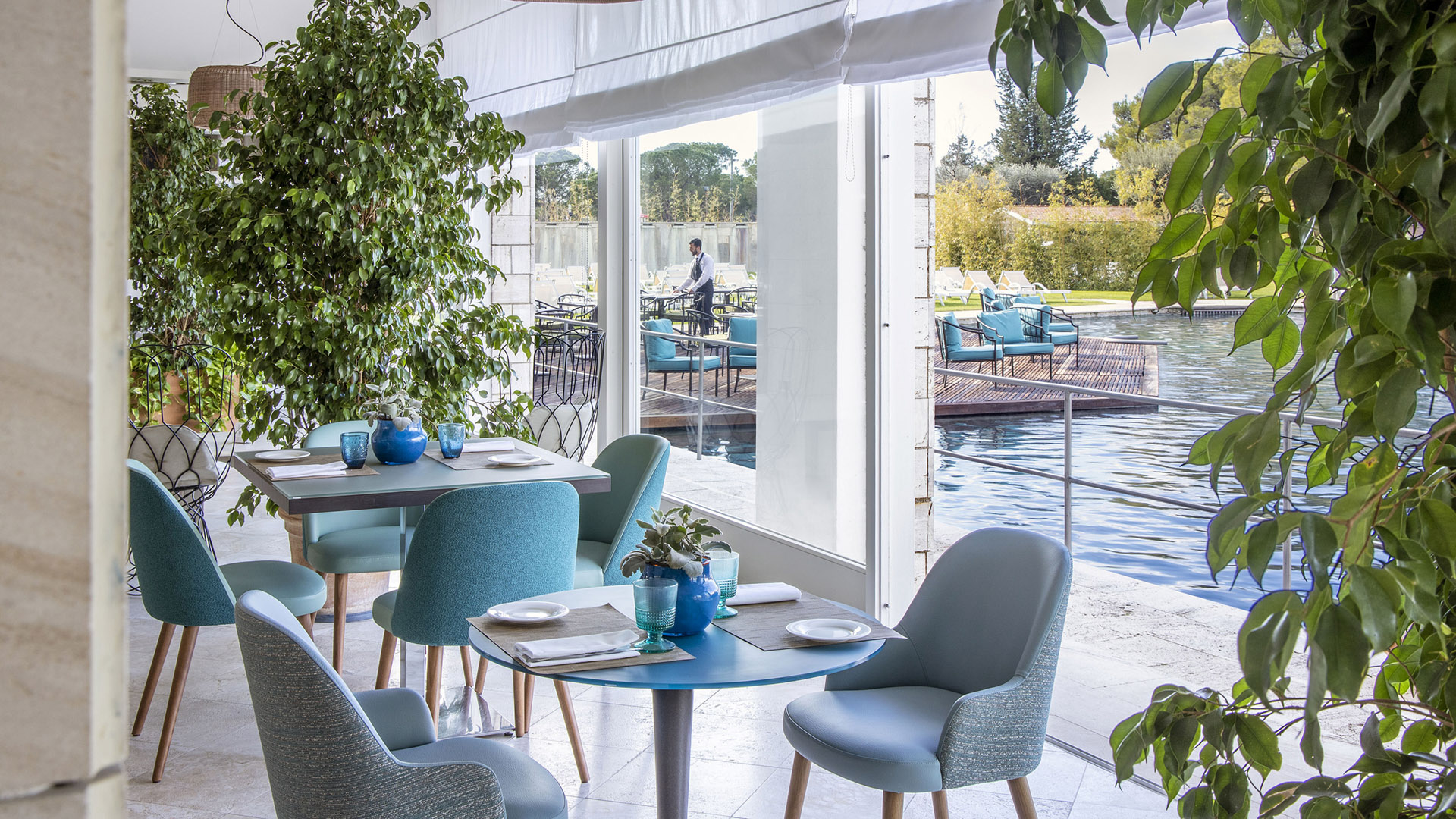 Terme di Saturnia Toskana Italien Restaurant Wasser