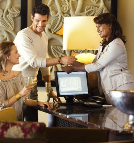 Hotel Barcelo Bavaro Palace Strand Karibik Dominikanische Republik Checkin