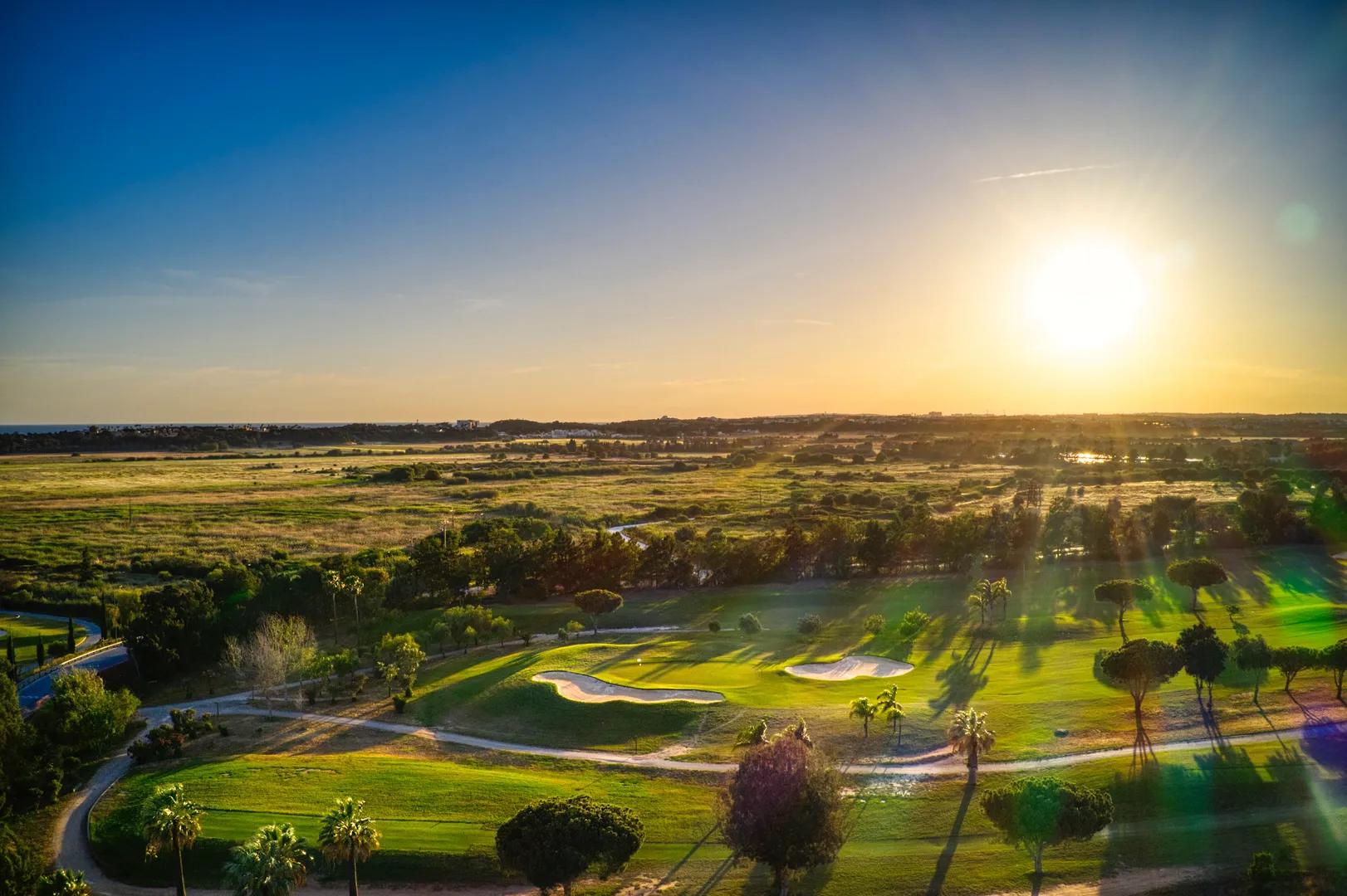 Dom Pedro Laguna Golf Course Algarve Portugal Sunset