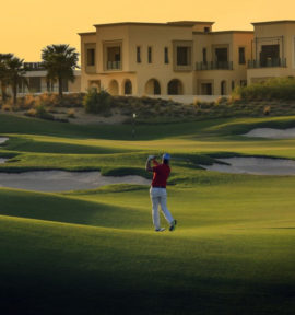 Golfreisen und Golfferien Dubai Dubai Hills Golf Club Loch 6
