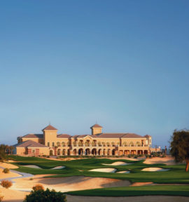 Dubai Golfreise Golfferien The Els Golf Course Clubhouse