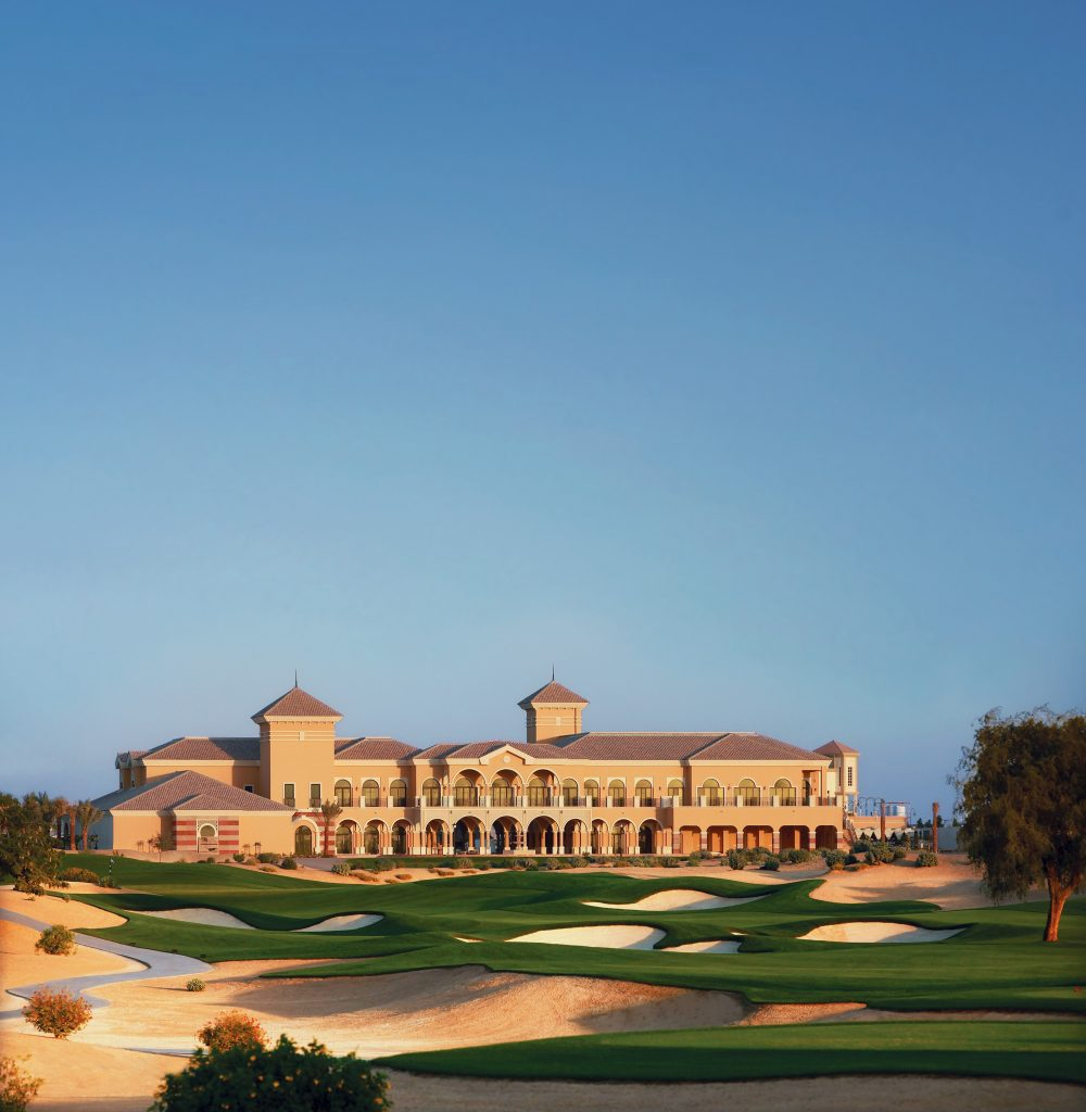 Dubai Golfreise Golfferien The Els Golf Course Clubhouse