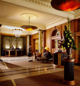 Golfspiel in Schottland Gleneagles Golfreise Lobby