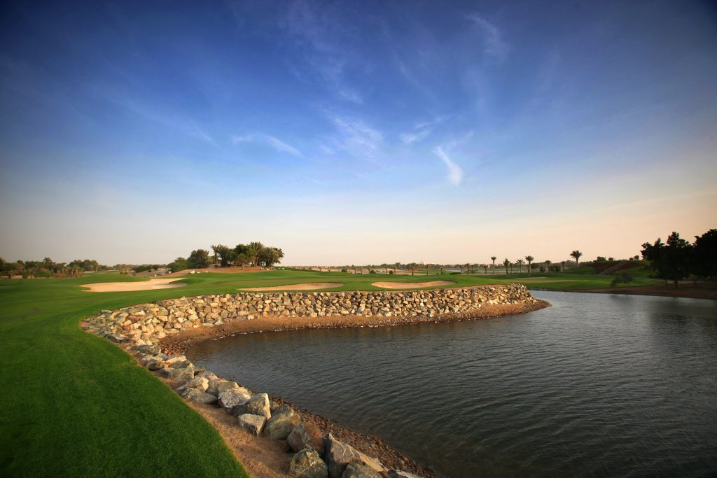 Abu Dhabi Golf Club Emirate Wasserhindernis