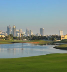 Golfreise Dubai Montgomerie Golf Club Emirate Loch 6