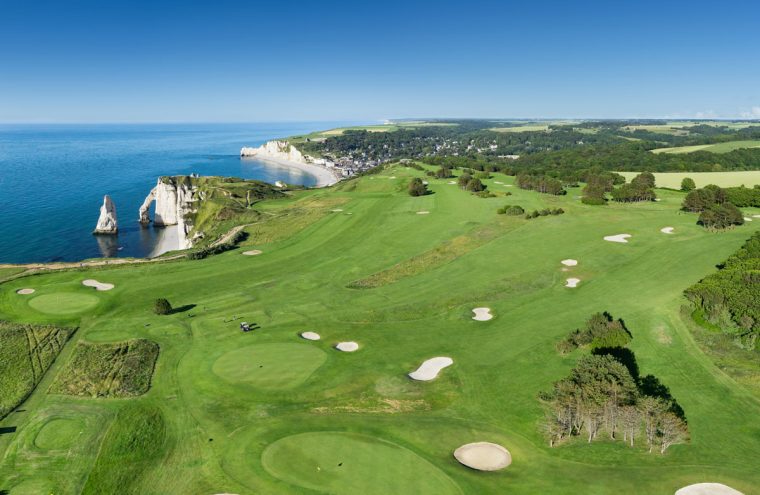 Golfspiel Golfreise Normandie Frankreich Golf d'Etretat