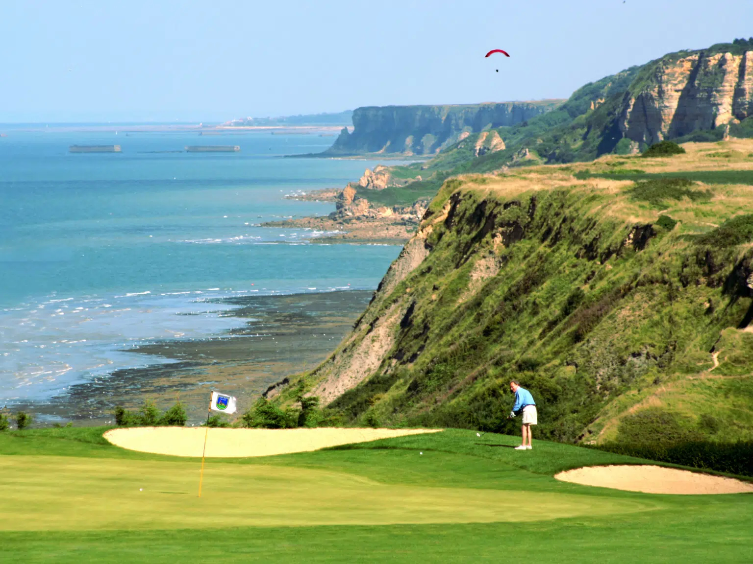Golfspiel Golfreise Normandie Frankreich Omaha Beach Golf