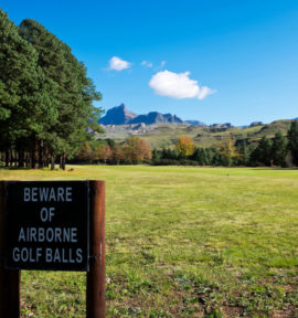 Golfreise Südafrika Vorsicht Bälle