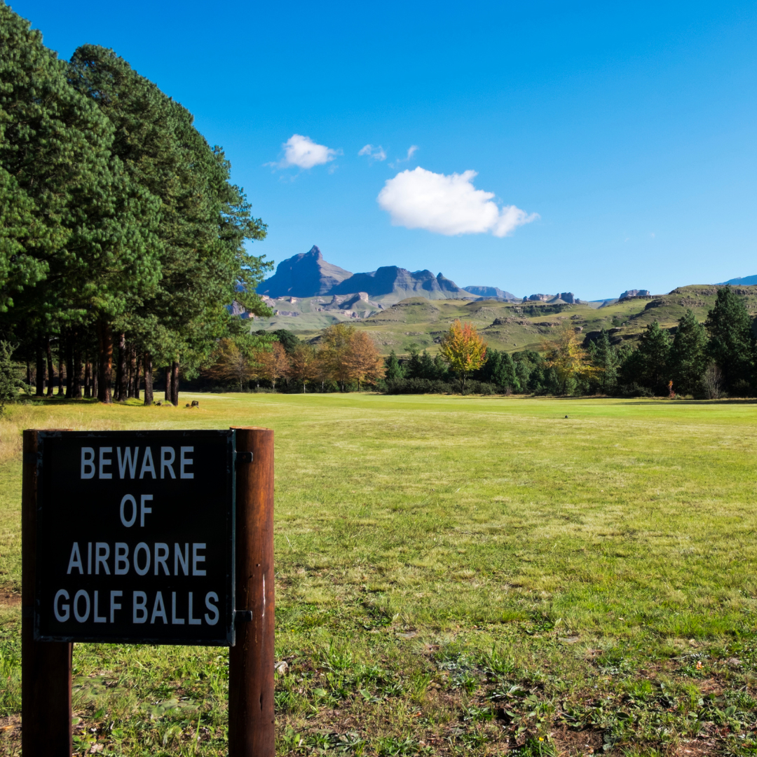 Golfreise Südafrika Vorsicht Bälle