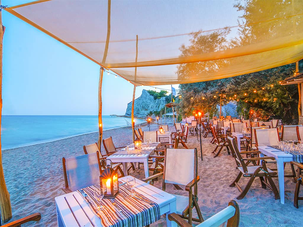 Thracian Cliffs Golf & Beach Resort Bulgarien Varna Golfferien Beach Restaurant
