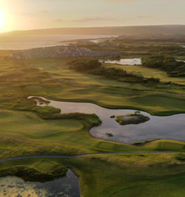 Golfreise Süden Wales Golfferien im Naturparadies Golfplatz Sunset am Meer