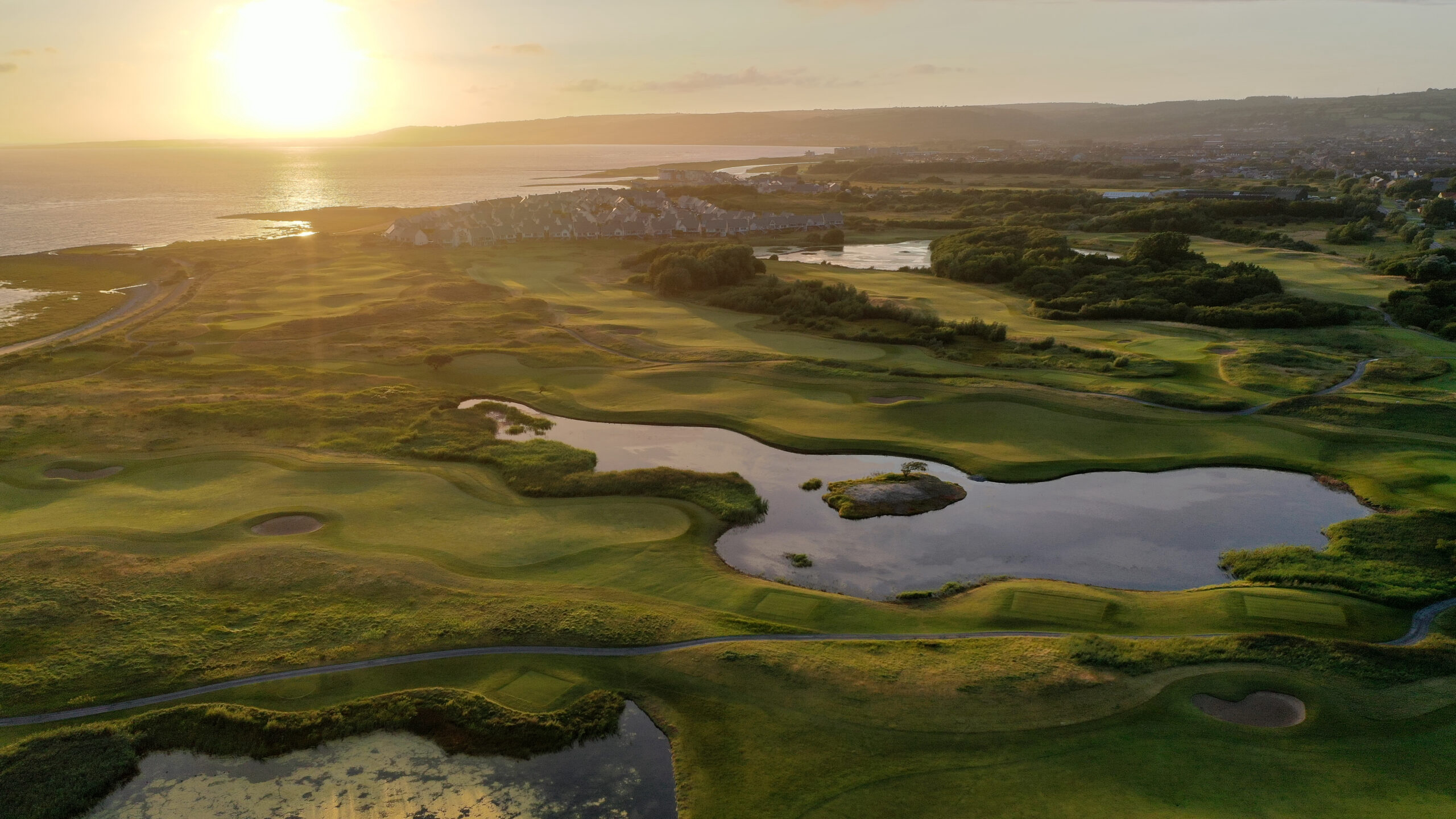 Golfreise Süden Wales Golfferien im Naturparadies Golfplatz Sunset am Meer