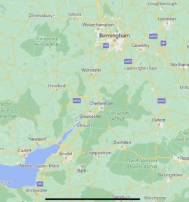 Golfreise Süden Wales Golfferien im Naturparadies Map