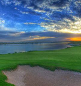 Yas Links Golf Course Abu Dhabi Emirate Sunset