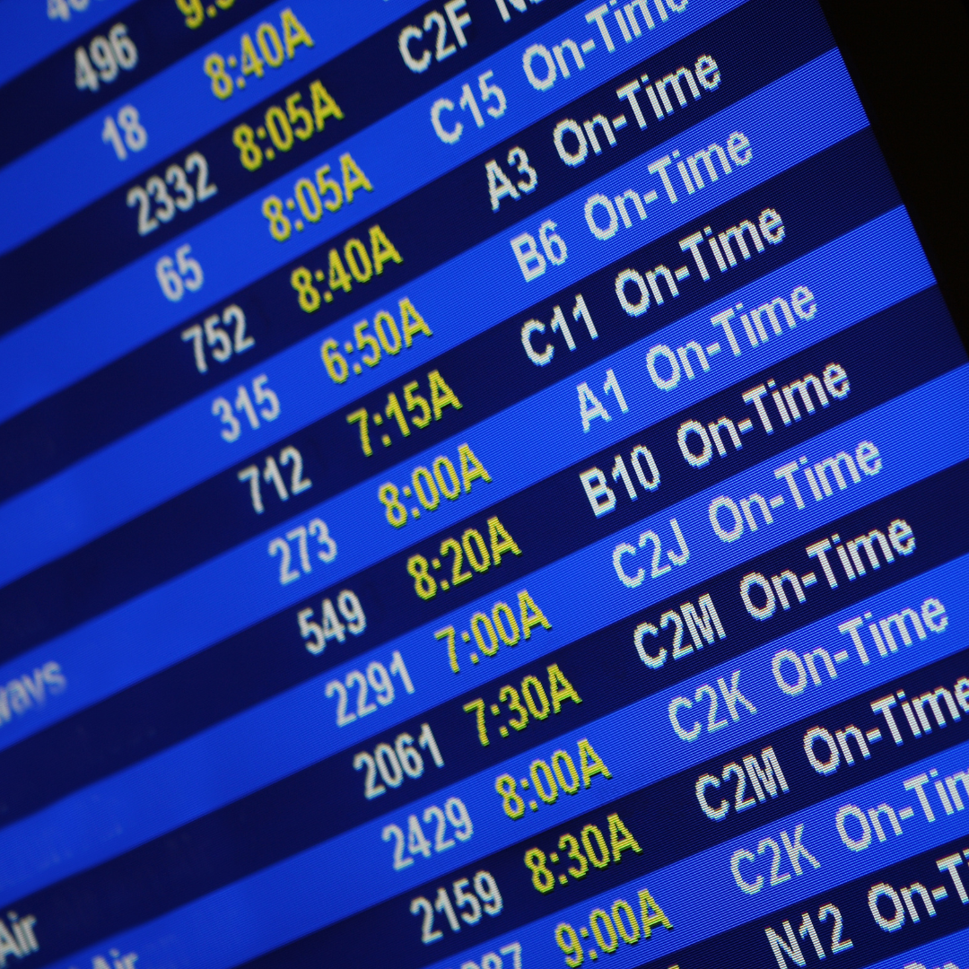 Abflug in die Golfferien vom Flughafen Zürich