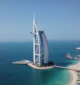 Burj Al Arab Hotel Dubai Front Golfferien und Golfreisen