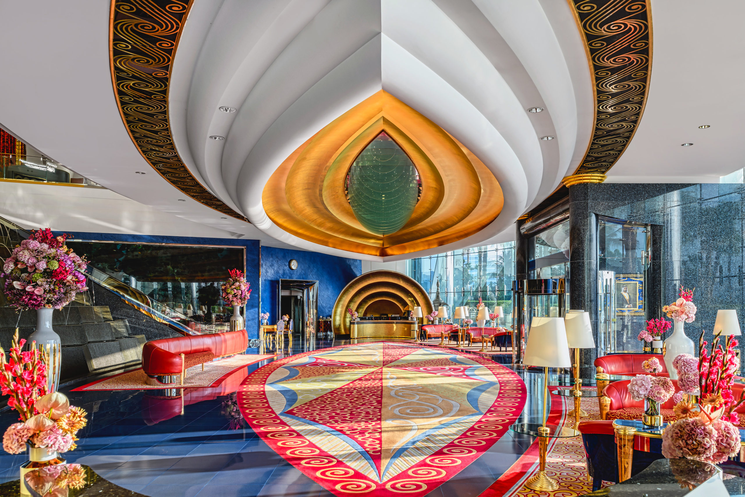 Hotel Burj Al Arab Dubai Golfferien und Golfreisen Lobby