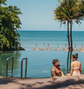 Tamarina Hotel Mauritius Pool Couple