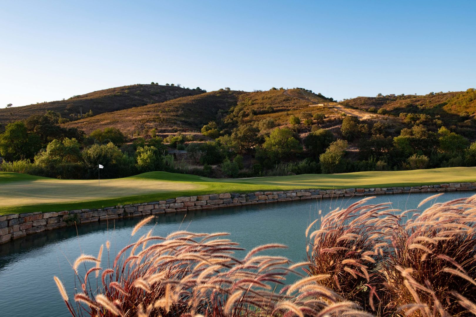 Ombria Golf Course Algarve Portugal. Wasserhindernis