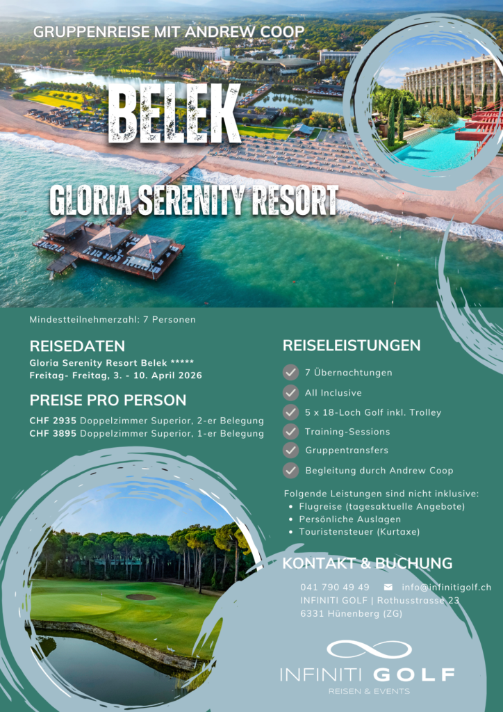 Golf Gruppenreise mit Andrew Coop Flyer Seite 2