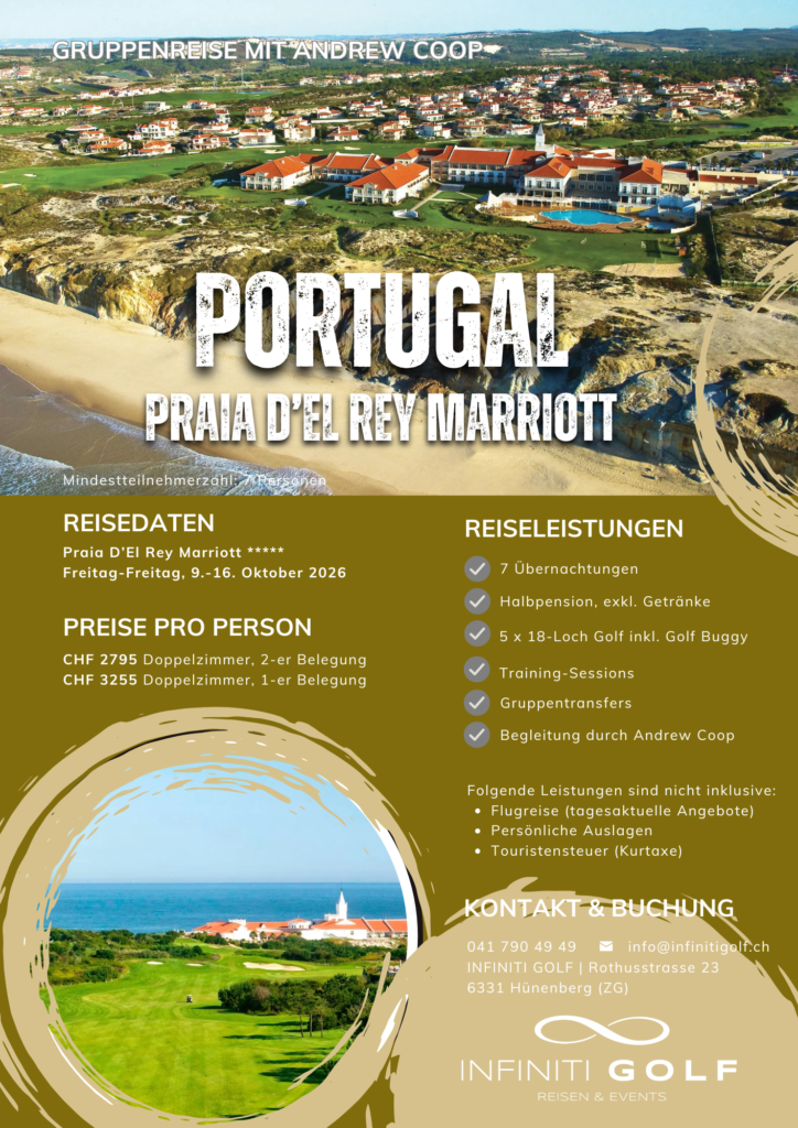 Golf Gruppenreise mit Andrew Coop, Flyer