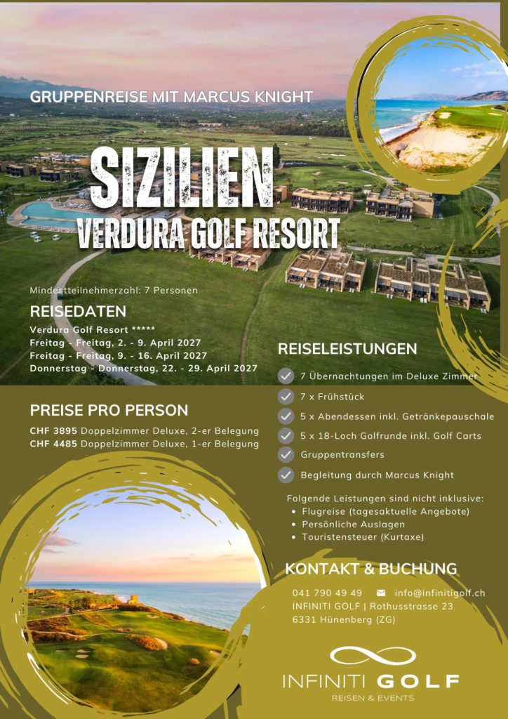 Golf Gruppenreise Sizilien mit Marcus Knight